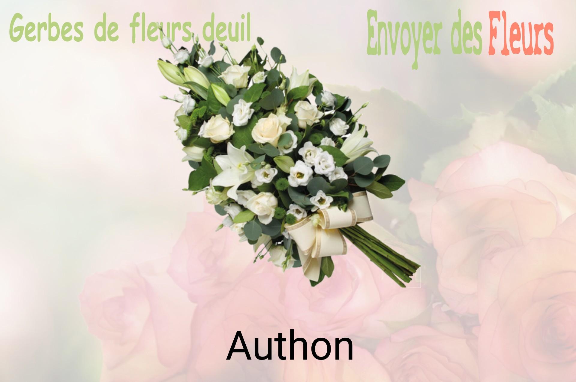 Gerbe de fleurs de deuil livrée à Authon